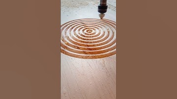 CNC Router Precision Flow | Deep Cuts & Satisfying Wood Detail