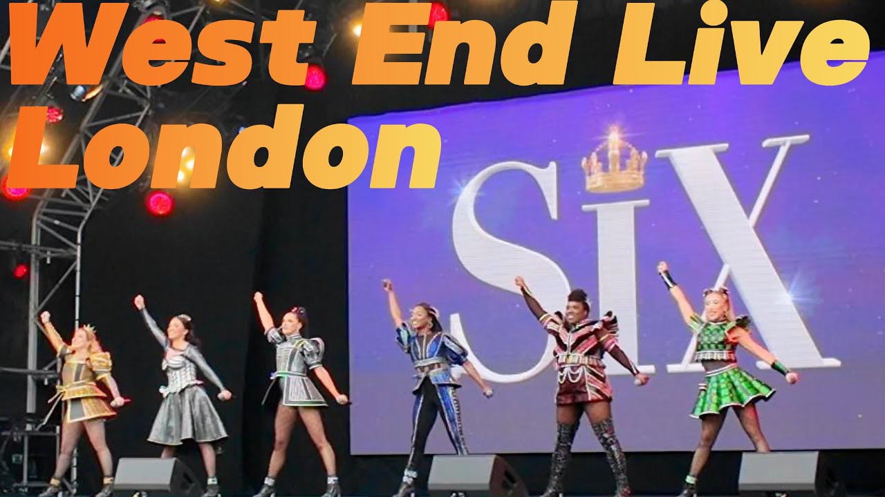 West End Live 2024 performances by West End musicals in Trafalgar Square Central London England UK