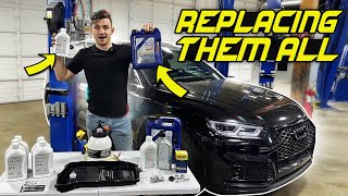 REPLACING EVERY FLUID IN A 670WHP SUV IN JUST 20 MINUTES!!