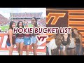THINGS YOU MUST DO AS A HOKIE AT VIRGINIA TECH *the ultimate hokie bucket list*