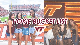 THINGS YOU MUST DO AS A HOKIE AT VIRGINIA TECH *the ultimate hokie bucket list*