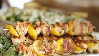 Beth's Chicken Brochette & Grilled Zucchini