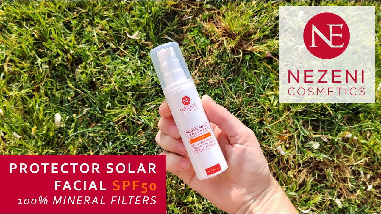 Nezeni Protector Solar Facial Filtros 100% Minerales Fácil Aplicación y Extensibilidad