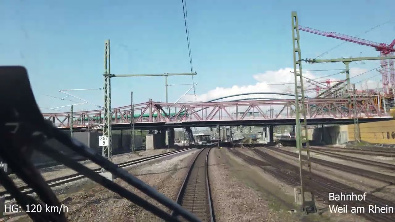 Führerstandsmitfahrt | Basel Bad Bf nach Frankfurt (Main) HBF | BR401 (ICE1)