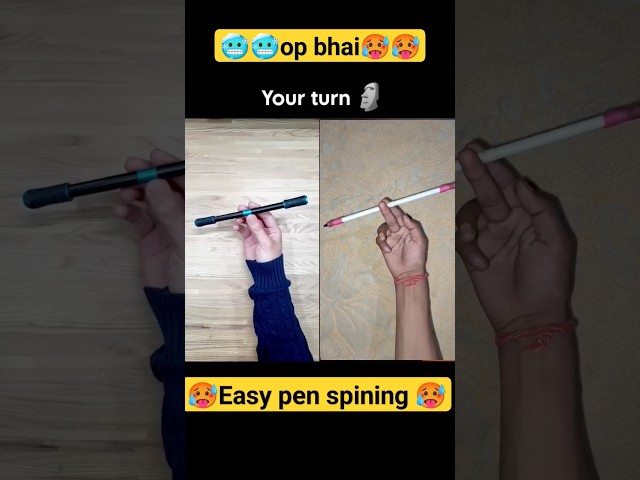 #🥵op bhai🥶#easy pen spining #this trick 🥵#🥵respect🥶#charge #tutorial#shorts #youtube#viral#🥵🥶🥶🥵🥵🥶🥵🥶🥶 class=