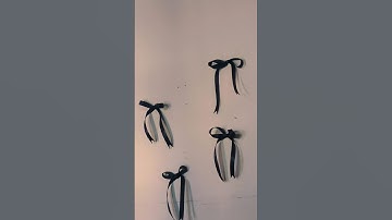 how to make a ribbon bow 🎀#diy #ribbonbows #ribbon #decoration #decorationideas #decorative #like