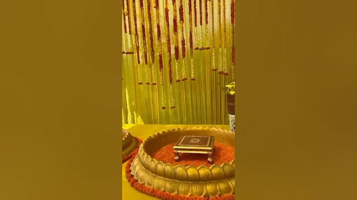 Fairmont Jaipur Wedding | Haldi Ceremony Decor by Fiestro Events