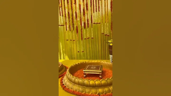 Fairmont Jaipur Wedding | Haldi Ceremony Decor by Fiestro Events