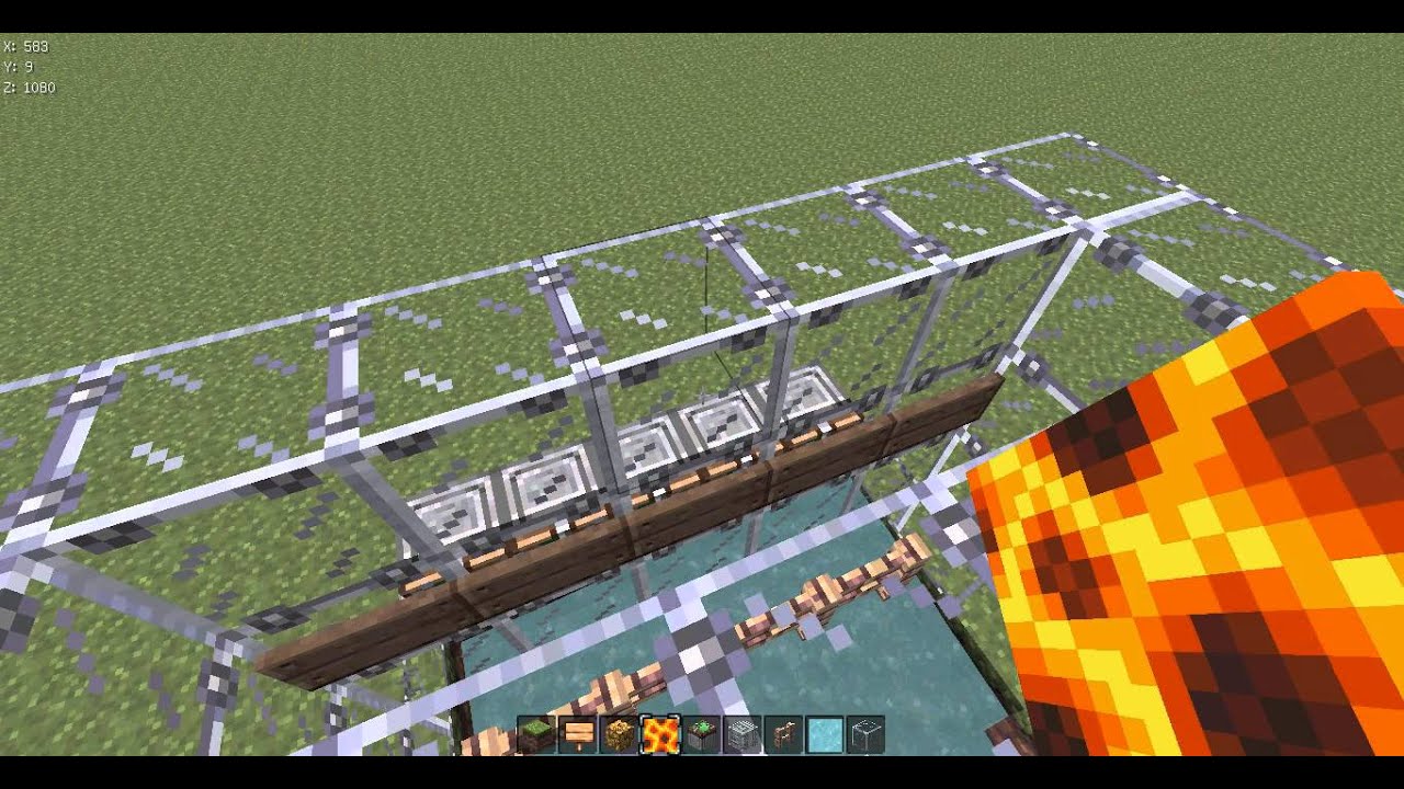 Tuto minecraft: créer une usine a cotelettes grillées Part 1 - YouTube