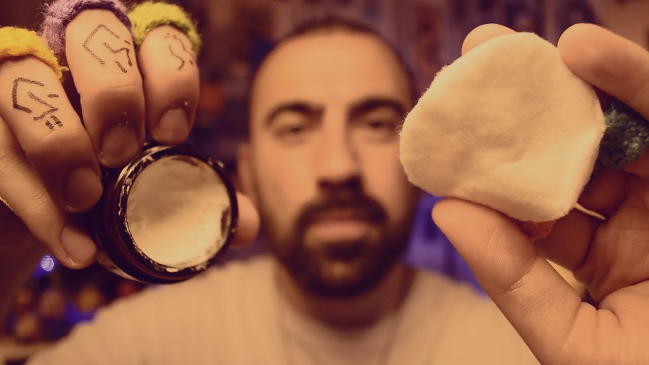 ASMR Массаж лица для уменьшения беспокойства (Реалистичные звуки) ACMP