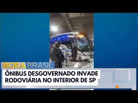 Ônibus invade rodoviária e deixa feridos no interior de São Paulo | Bora Brasil