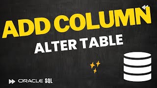 How to ADD Column to existing Tables with ALTER TABLE in Oracle Database | Oracle Live SQL
