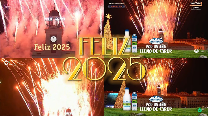 Campanadas 2024-2025 | La 1 - Antena 3 - La Sexta - Telemadrid | Multipantalla | 31/12/2024