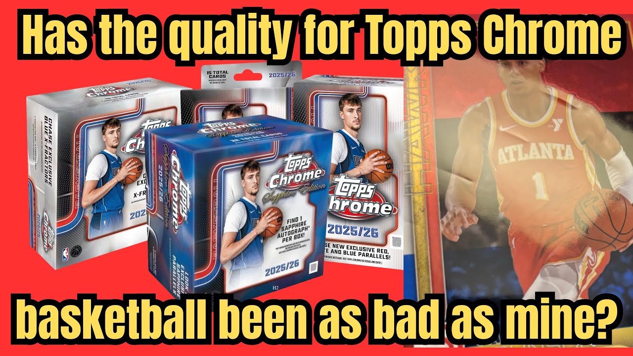 *BAD QUALITY NEW 🏀 TOPPS CHROME BASKETBALL 🏀 HAVE YOU EXPERIENCED THE SAME?