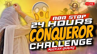 24 Hours Conquerror Chalange RANK PUSH FOR CONQUERROR HARD RANKING PUBG MOBILE - FL Muskan Gaming