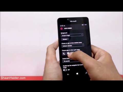 Lumia 950, 950 XL, 650, 550, 730, 830, 640 또는 모든 Windows 10 Phone에서 잠금 화면을 사용자 지정하는 방법