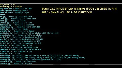 Roblox Exploit Pyrex V3 33 CMDS [PATCHED]