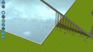 Funny RCT3 Video: People with Stairs and Pool