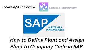 How to Define Plant and Assign Plant to Company Code in SAP | SAP MM Configuration Tutorial