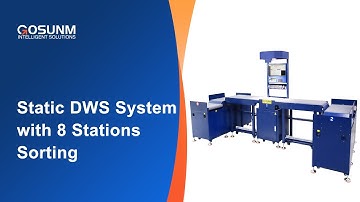 Static DWS System with 8 Stations Sorting #DWS #ecommerce #sortingsystem