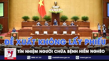 Đề xuất không lấy phiếu tín nhiệm người chữa bệnh hiểm nghèo - VNEWS
