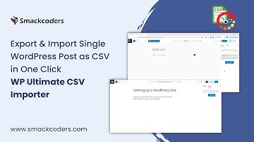 Export & Import Single WordPress Post as CSV in One Click | WP Ultimate CSV Importer