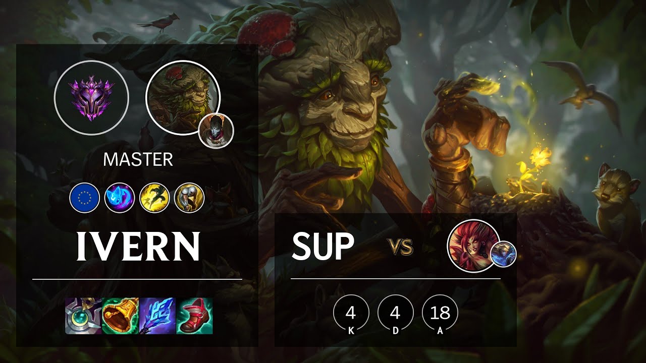 Ivern Support vs Zyra - EUW Master Patch 10.25