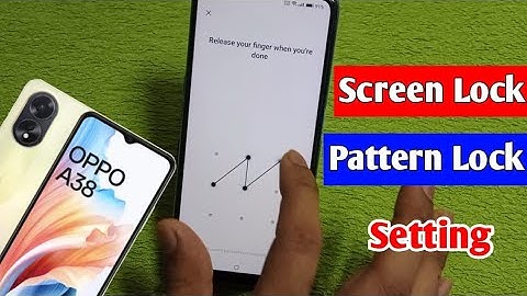 Oppo a38 me screen lock kaise lagaye | how to set screen lock Oppo a38