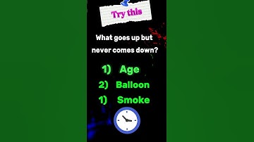 What Goes Up but Never Comes Down?  Fun Riddle with Answer  Mind Challenge"