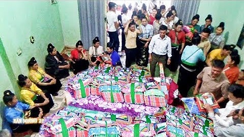 Lễ Trao Nhận khăn piêu, Gối đệm, Đám cưới Dân tộc Thái, Tây Bắc#nhạctâybắc