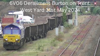 Derailment at Burton-on-Trent West Yard 31st May 2024