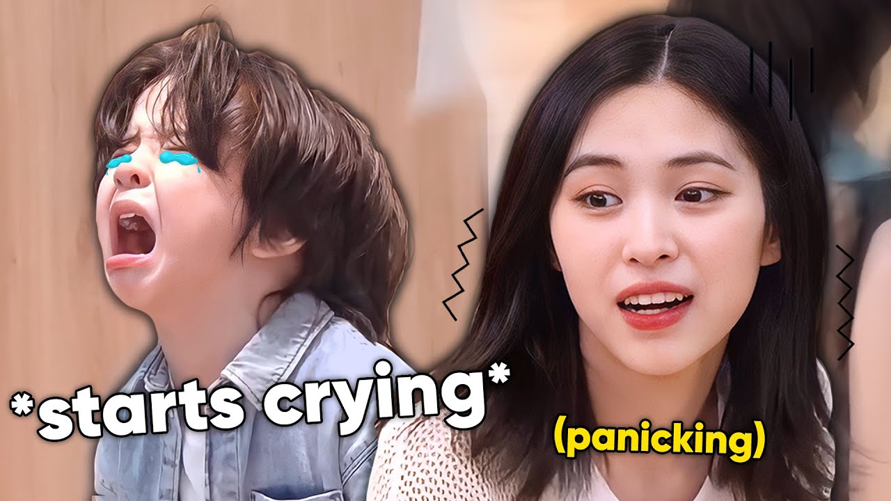 ITZY vs KIDS (he starts crying...)😂