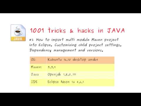 #2 How to import multi module Maven project into Eclipse