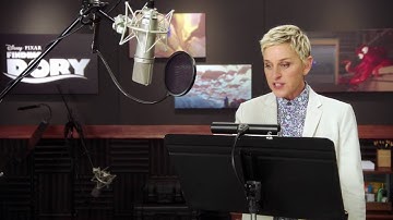 Finding Dory: Ellen Degeneres "Dory" Behind the Scenes Voice Acting | ScreenSlam
