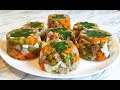 Заливное с Мясом / Jellied Meat Recipe / Закуска на Новый Год / Холодная Закуска