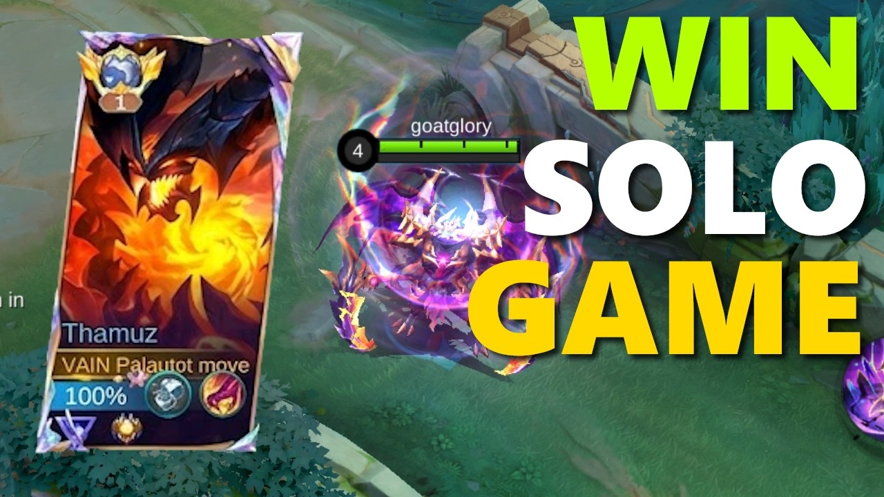 WIN SOLO RANK GAME USING THAMUZ! - MOBILE LEGENDS