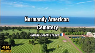 Normandy American Cemetery - France (4K drone footage)