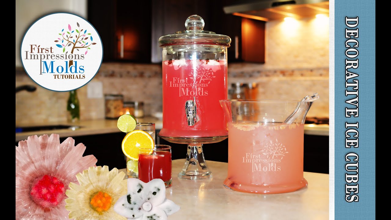 FIRST IMPRESSIONS MOLDS Decorative Ice Cubes YouTube