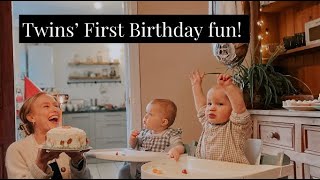 Twins' First Birthday!