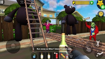 Scary Teacher 3D  Mod menu - troll Miss T so funny everyday (android, ios) part 1269