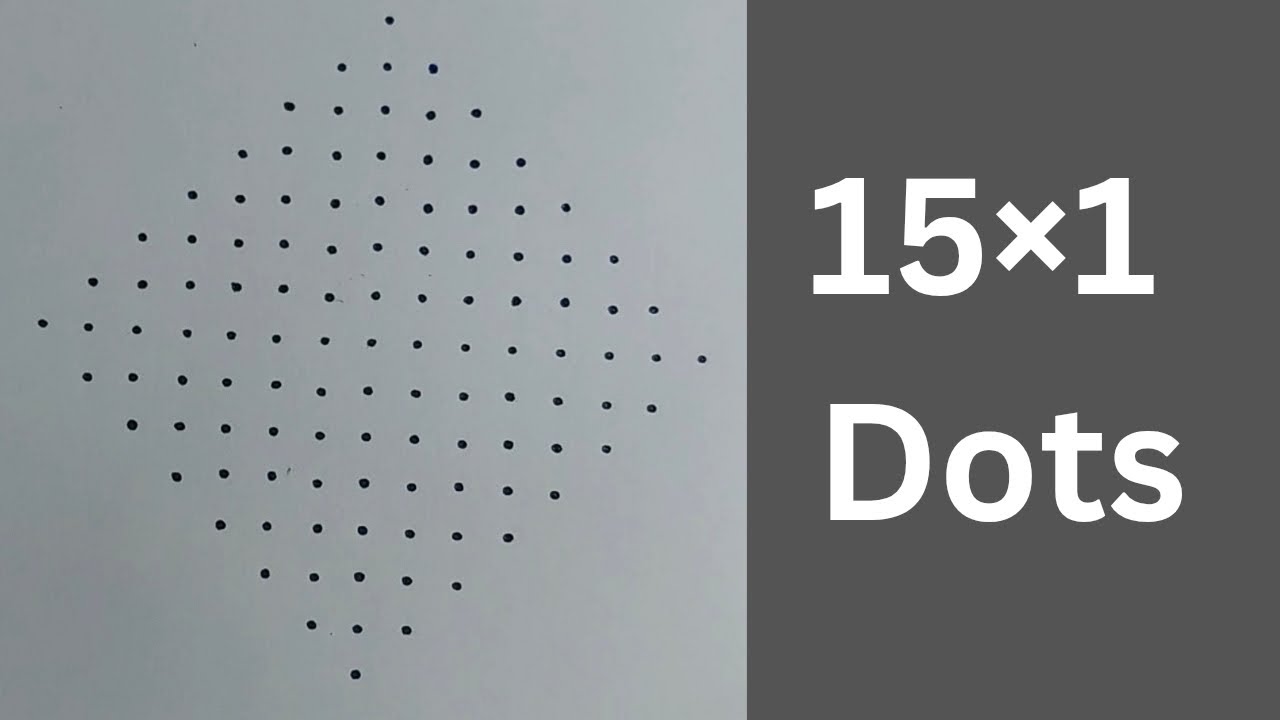 Easy and simple dots rangoli 🌸♥️ 