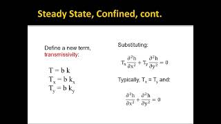 Governing Equations - 2D Areal Flow