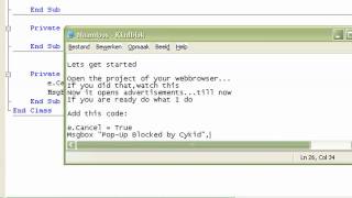 Visual Basics 2008 - Put a Pop-Up Blocker in your webbrowser