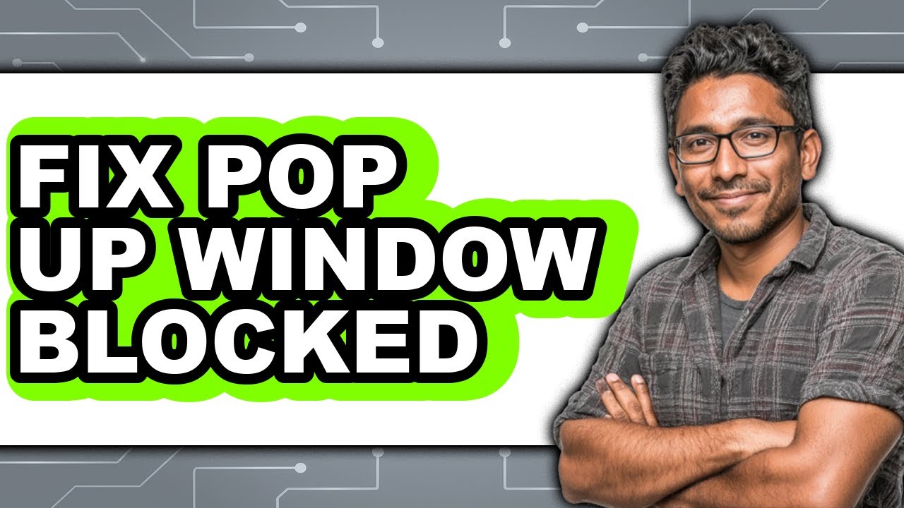 How to Fix Pop Up Window Blocked - Step by Step - YouTube