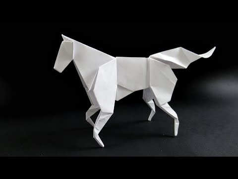 How to make a paper horse - easy origami instructions