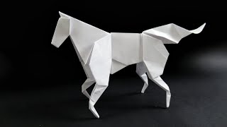 How to make a paper horse  easy origami instructions