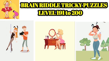 Brain Riddle Tricky Puzzles level 191 192 193 194 195 196 197 198 199 200 | brain riddle 191 to 200