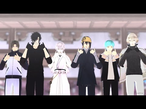 【MMD刀剣乱舞】葉っぱ隊【鶴丸/長谷部/光忠/三日月/一期/髭切】