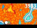 Snake.io - Tofu! RECORD TROUNDED THE BIG KING SCORE 13600! BEST SNAKEio GAMEPLAY