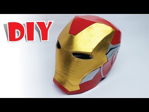 COMO HACER CASCO IRON MAN Avengers Endgame MARK 85 - How to make Iron Man  Helmet #avengersendgame 